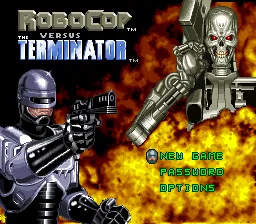 RoboCop Versus The Terminator: tela de título