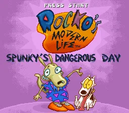 Rocko's Modern Life - Spunky's Dangerous Day: tela de título