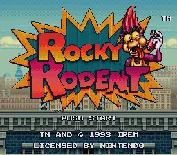 Rocky Rodent: tela de título