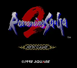 Romancing Sa-Ga 2: tela de título