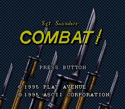 Sgt. Saunders' Combat!: tela de título