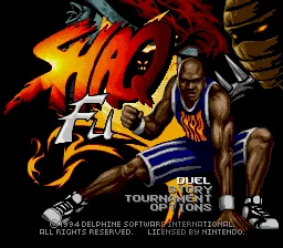 Shaq-Fu: tela de título