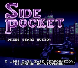 Side Pocket: tela de título