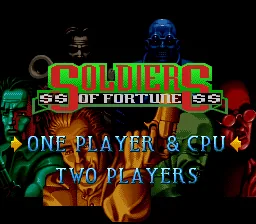 Soldiers of Fortune: tela de título