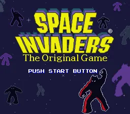 Space Invaders: tela de título
