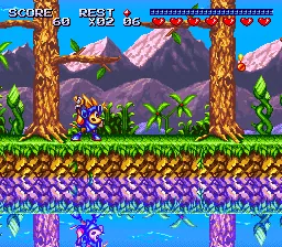 Sparkster: gameplay