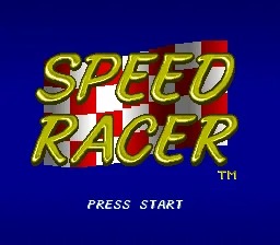 Speed Racer: tela de título
