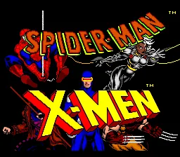 Spider-Man - X-Men - Arcade's Revenge: tela de título