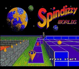 Spindizzy Worlds: tela de título