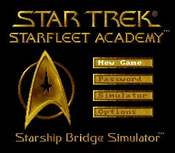 Star Trek - Starfleet Academy - Starship Bridge Simulator: tela de título