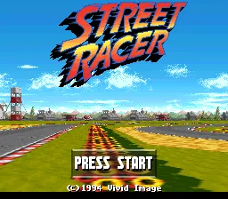 Street Racer: tela de título