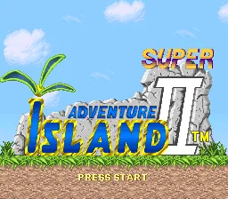Super Adventure Island II: tela de título