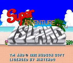 Super Adventure Island: tela de título