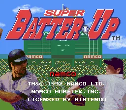 Super Batter Up: tela de título
