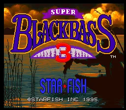 Super Black Bass 3: tela de título