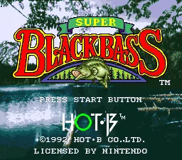 Super Black Bass: tela de título