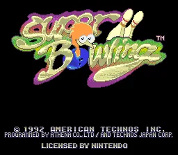 Super Bowling: tela de título