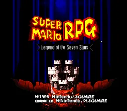 Super Mario RPG - Legend of the Seven Stars: tela de título