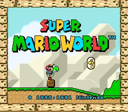 Super Mario World: tela de título
