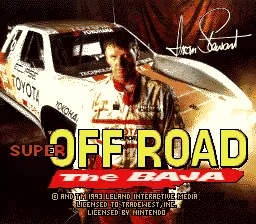 Super Off Road - The Baja: tela de título