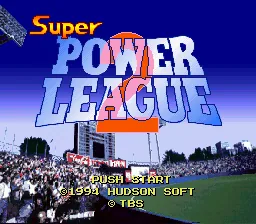Super Power League 2: tela de título
