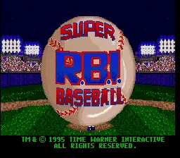 Super R.B.I. Baseball: tela de título