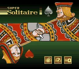 Super Solitaire: tela de título