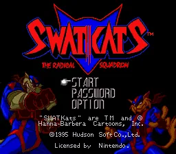 SWAT Kats - The Radical Squadron: tela de título