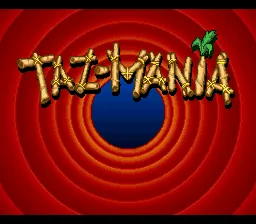 Taz-Mania: tela de título