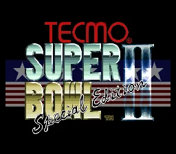Tecmo Super Bowl II - Special Edition: tela de título