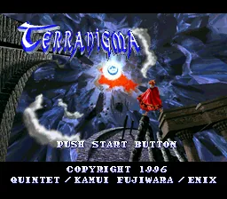 Terranigma: tela de título