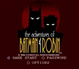 The Adventures of Batman & Robin: tela de título
