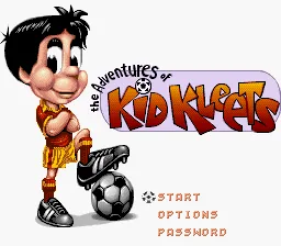 The Adventures of Kid Kleets: tela de título