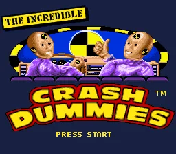 The Incredible Crash Dummies: tela de título