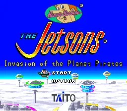 The Jetsons - Invasion of the Planet Pirates: tela de título