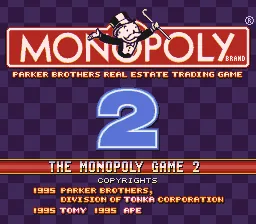 The Monopoly Game 2: tela de título