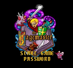 The Pagemaster: tela de título