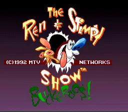 The Ren & Stimpy Show - Buckeroo$!: tela de título
