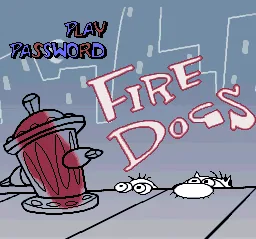 The Ren & Stimpy Show - Fire Dogs: tela de título