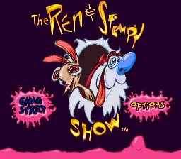 The Ren & Stimpy Show - Time Warp: tela de título