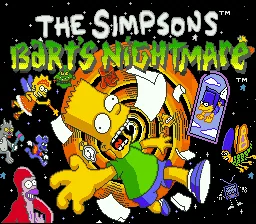 The Simpsons - Bart's Nightmare: tela de título