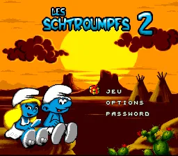 The Smurfs Travel the World: tela de título