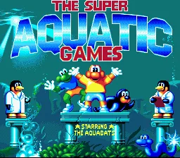 The Super Aquatic Games Starring the Aquabats: tela de título