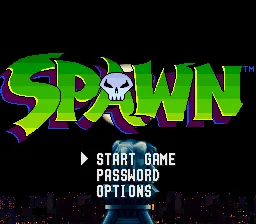 Todd McFarlane's Spawn - The Video Game: tela de título