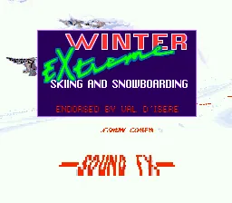 Tommy Moe's Winter Extreme - Skiing and Snowboarding: tela de título