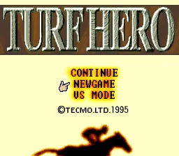 Turf Hero: tela de título