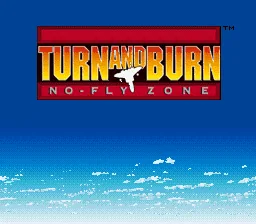 Turn and Burn - No-Fly Zone: tela de título