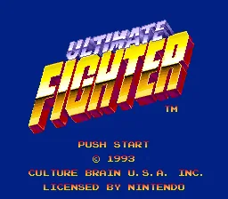 Ultimate Fighter: tela de título