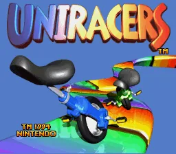 Uniracers: tela de título