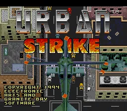 Urban Strike: tela de título